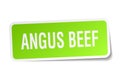 angus beef square sticker