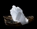 Anhydrite on mica Royalty Free Stock Photo