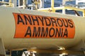 Anhydrous ammonia tank Royalty Free Stock Photo