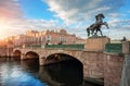 Anichkov Bridge in St. Petersburg Royalty Free Stock Photo