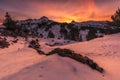 Anie peak over Larra plateau Royalty Free Stock Photo