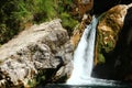 The Aniene river near Subiaco. The Trevi`s fall