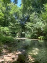 Aniene rapids. River located in Subiaco, near Rome, Lazio. Italy