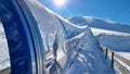 anilio ski center lift snow in metsovo perfecture greece