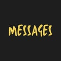 Messages written text