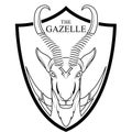 Animal of Africa gazelle head vector
