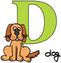 Animal alphabet D (dog)