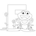 Animal Alphabet F Coloring page