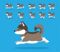 Animal Animation Sequence Dog Czech Wolfdog Cartoon Vector Royalty Free Stock Photo