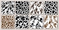 Animal background. Cow Hide, Holstein cattle texture. Mammals Fur. Print skin. Predator Camouflage. Printable Vector Royalty Free Stock Photo