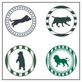 Animal badges Royalty Free Stock Photo