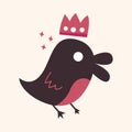 Animal bird flat icon elements, eps10 Royalty Free Stock Photo