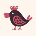 Animal bird flat icon elements, eps10 Royalty Free Stock Photo