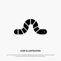 Animal, Bug, Insect, Snake solid Glyph Icon vector Royalty Free Stock Photo