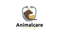 Animal Care Logo Template Royalty Free Stock Photo