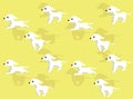 Dog Animation Running Sequence Saluki Cartoon Illustration Seamless Background