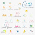 Animal Clinic Logo Set - Vector