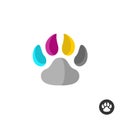 Animal cmyk paw