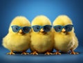 Chick newborn young closeup animal color white bird small farming yellow sunglasses poultry nature chicken