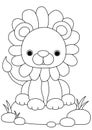 Animal coloring page lion