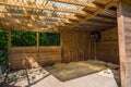 Animal Corral Farm: Empty Field for Horses Royalty Free Stock Photo