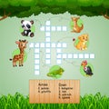 Animal crossword puzzles for kids games