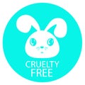 Animal cruelty free icon design.