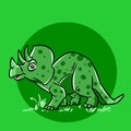 Animal dinosaur triceratops background jurassic park character cartoon illustration