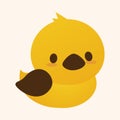 Animal duck flat icon elements, eps10