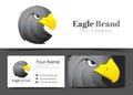 Animal Eagle Black Corporate Logo and Business Card Sign