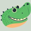 animal face reptile crocodile