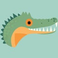 animal face reptile crocodile