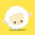 Animal face sheep 02