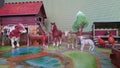 Animal farm diorama display Royalty Free Stock Photo