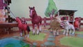 Animal farm diorama display Royalty Free Stock Photo