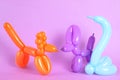 Animal figures made of modelling balloons