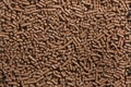 Animal food pellets. Background texture