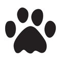 Animal footprint. Dog footprint illustration