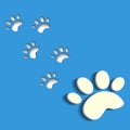 Animal footprints. Vector