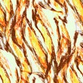 Animal Fur Pattern. Pastel Watercolor Repeat. Savannah Zebra Fabric. Multicolor Modern Spots. Animal Skin Seamless Paper. African