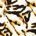 Animal Fur Texture. Brown Watercolor Repeat. Jungle Jaguar Paint. Multicolor Summer Dots. Animal Skin Seamless Pattern. Trendy