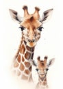 Animal giraffe nature portrait baby wild wildlife mammal africa cute african Royalty Free Stock Photo