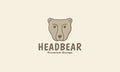 Animal head bear grizzly logo symbol icon vector graphic design illustration Royalty Free Stock Photo