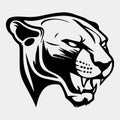 Animal Head - Panther - vector logo icon illustration mascot