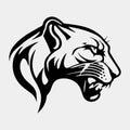 Animal Head - Panther - vector logo icon illustration mascot