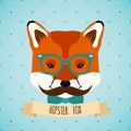 Animal hipster portrait Royalty Free Stock Photo