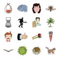 Animal, history, travel and other web icon in cartoon style.Breed, building, fishing icons in set collection.