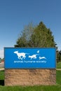 Animal Humane Society Exterior Sign and Trademark Logo Royalty Free Stock Photo