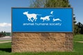 Animal Humane Society Exterior Sign and Trademark Logo Royalty Free Stock Photo