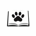 Animal insurance service monochrome glyph logo